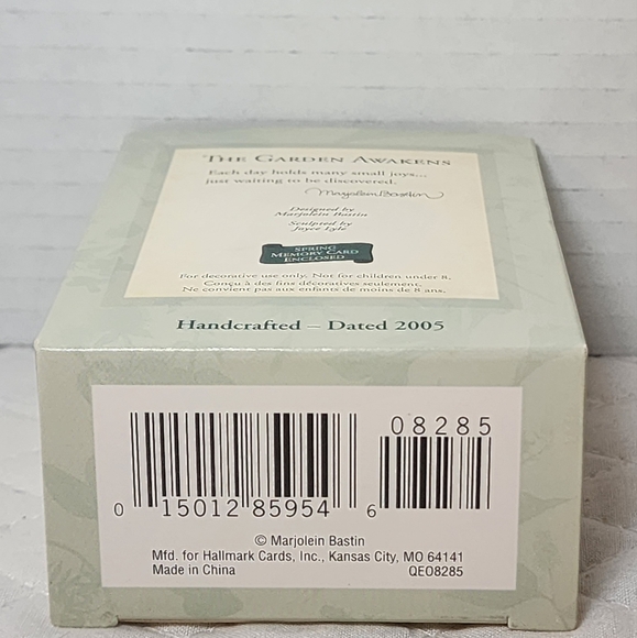 The Garden Awakens Hallmark Ornament 2005, Nature's Sketchbook, Set of 3 RARE - Picture 3 of 5